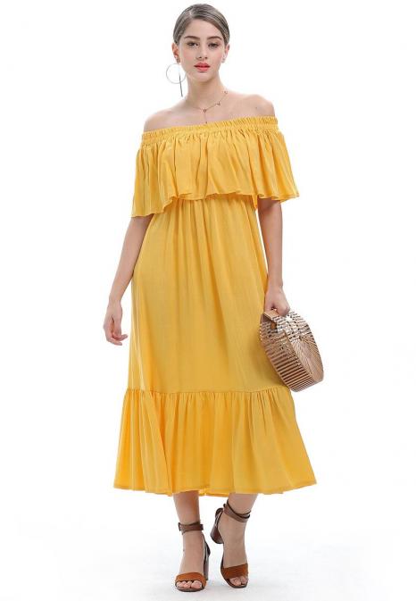 sd-12690 dress yellow